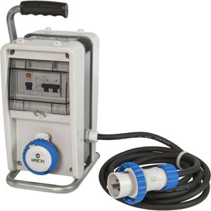 Fanton Asc Eolo Baustellenpanel Ip65 3kw, 3 Cee-Steckdosen Mit Kabel Und Halterung 156x338x185 Mm - 74305