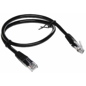 Kabel Utp Cat 5e Patch Cabel Schwarz 0.5mt Rj-45