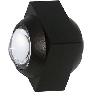 V-Tac Vt-2503 2w Led-Wandleuchte Quadratischer Doppellichtstrahl 3000k Schwarze Farbe Ip54 - Sku 23028