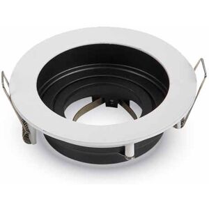 V-Tac Gu10 Beschlag Runde Veränderung 15° Winkel Weiss Für Spotlights - 3595