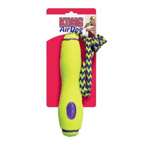 DOG SPORT HUNTER Hundespielzeug KONG® AirDog® Squeaker Fetch Stick mit Tau 28 cm (81 cm Gesamtlänge)