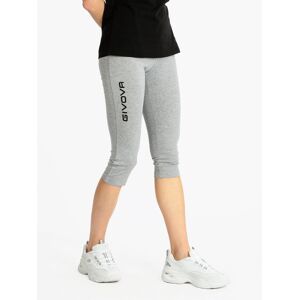 Givova Damen 3/4 Sportleggings Leggings Damen Grau Größe L