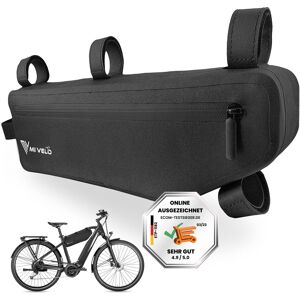 Mivelo Fahrradtasche Rahmen - Rahmentasche Fahrrad - 100% Recyclebar Und - Akzeptabel Schwarz 3L