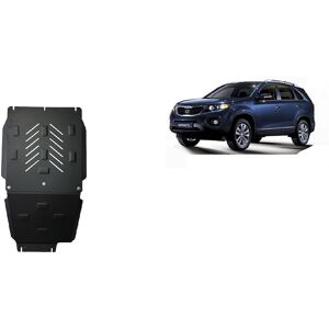 Stahl Unterfahrschutz Unterfahrschutz für Getriebe und Differential aus Kia Sorento - (2006-2009)