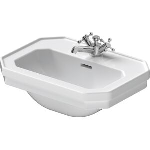 Duravit Handwaschbecken 1930 500 mm mit ÜL, mit HLB, 1 HL, weiß