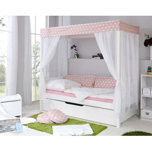 Ticaa Himmelbett Rosa Var. 1 - mit Zusatzbett