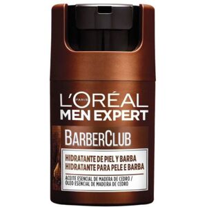 L'Oréal Paris Men Expert Barber Club Feuchtigkeitscreme für Gesicht und Bart mit ätherischem Zedernholzöl 50mL