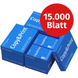Easyprint Druckerpapier Kopierpapier 15000 Blatt 30 x 500 A4 Premium Hochweiß CIE 160 Testsieger PEFC Umweltzertifikat