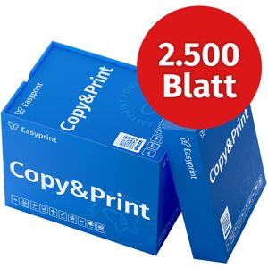 Easyprint Druckerpapier Kopierpapier 2500 Blatt 5 x 500 A4 Premium Hochweiß CIE 160 Testsieger PEFC Umweltzertifikat