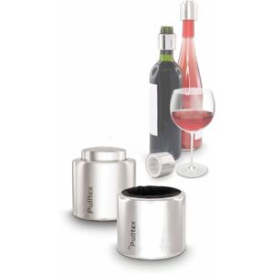 Wine Stopper & Droppring Chrome - Pulltex
