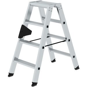 MUNK Aluminium-Stehleiter beidseitig begehbar 2 x 4 Stufen (040208)