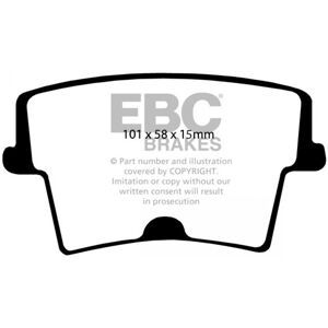 Bremsbelagsatz, Scheibenbremse EBC Brakes DP41722/2R