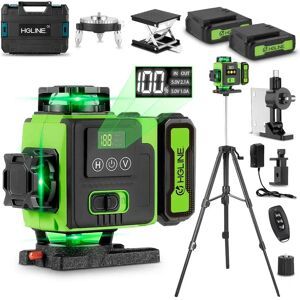 HGLINE 4D 16 Linien Laser Level Selbstnivellierende 360 ° Horizontale vertikale superstarke grüne Strahl-Laser-Nivellier-APP-Fernbedienung