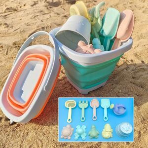 DSUE 11/5/1 PCS Strand Sand Spielen Wasser Set Klapp Eimer Sommer Spielzeug für Kinder Kinder Outdoor Spiel sandkasten Zubehör Farbe Zufällig