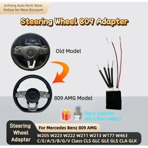 YTYIN Alt zum neuen Lenkrad-Adapter-Transfer, passend für Mercedes W205 W223 W222 W213 W177 C/E/A/S/B/G/V 809, Decoder Cls Glc Gle Gls