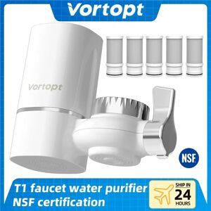 Vortopt Wasserhahn-Wasserfilter NSF International Certified, ein Satz mit 5 Filterkartuschen zur Reinigung von 400 Gallonen Wasser