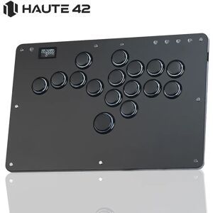 Haute42 Joystick Arcade Hebelloser Controller Hitbox Fightstick für PC/PS4/PS5/Steam Fight Stick Arcade Hitbox Controller