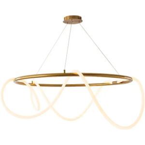 JIANKEXING Nordic Led Lange Schlauch Goldene Kronleuchter Tisch Esszimmer Küche Minimalistischen Anhänger Lampe Wohnkultur Beleuchtung Kronleuchter Leuchten