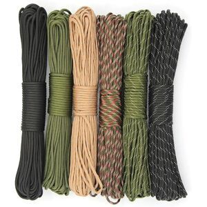 Other 5/15/31/50M Militär Paracord 7 Kerne 4mm 550 Paracord Taktische Fallschirm Camping Zubehör Outdoor Survival DIY Armband Seil