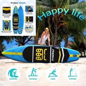 funwater Paddle Board SUP Aufblasbare Paddle Board Freizeit Racing Stehen Surfbrett Angeln Outdoor Verdickt Paddle Board Wasser Erwachsene