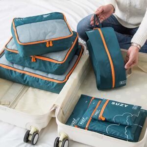 NONE 7/6 Teile Set Reise Veranstalter Lagerung Taschen Koffer Tragbare Gepäck Organizer Kleidung Schuh Ordentlich Beutel Verpackung Lagerung Fällen