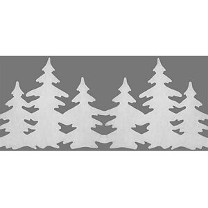 Weihnachtliche Fensterdeko "Tannen", 28 - 36 cm hoch, 1,2 m lang