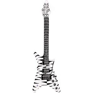 E-Gitarre "Black & White", aufblasbar