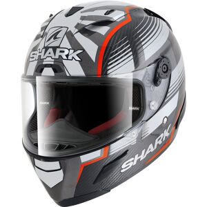 Shark Race-R Pro Carbon Replica Zarco Malaysian GP Helm - Grau Weiss - XS - unisex