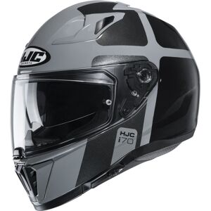 HJC i70 Prika Helm - Schwarz Grau - 2XL - unisex