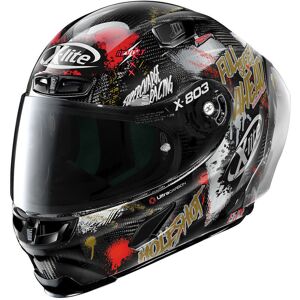 X-Lite X-803 RS Ultra Carbon Replica Holeshot Helm - Schwarz Rot Silber - 2XS - unisex