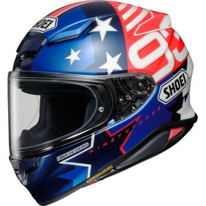 Shoei NXR 2 Marquez American Spirit TC-10 Helm - Weiss Rot Blau - XS - unisex