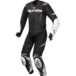 Ixon Vortex 3 Kinder 1-Teiler Motorrad Lederkombi - Schwarz Weiss - 8 Jahre - unisex