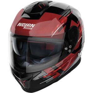 Nolan N80-8 Meteor N-Com Helm - Schwarz Rot - XL - unisex