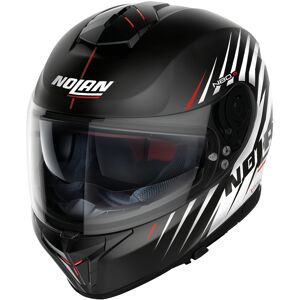 Nolan N80-8 Kosmos N-Com Helm - Schwarz Weiss - XL - unisex