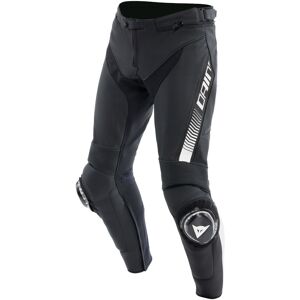 Dainese Super Speed Motorrad Lederhose - Schwarz Weiss - 60 - unisex