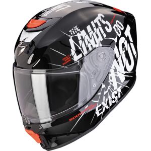 Scorpion Exo-JNR Air Boum Kinder Helm - Schwarz Weiss - S - unisex