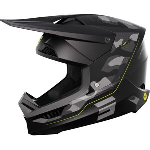 Shot Race Battle Motocross Helm - Schwarz Gelb - XS - unisex