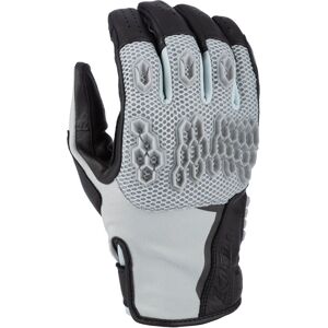 Klim Baja S4 2025 perforierte Mesh Leder-/Textil Enduro Motorrad Handschuhe - Schwarz Grau - XL - male