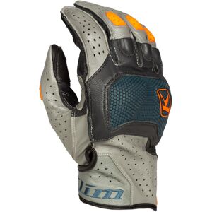 Klim Badlands Aero Pro Short 2024 Motorrad Handschuhe - Grau Blau - XL - male