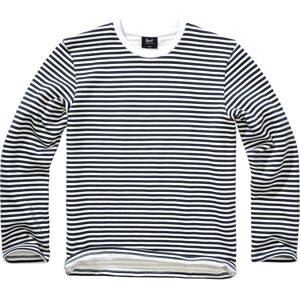 Brandit Marine Sweat Pullover - Weiss Blau - 5XL - male
