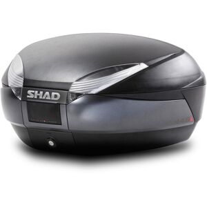SHAD SH48 New Dark Grey Topcase - Schwarz Grau - unisex
