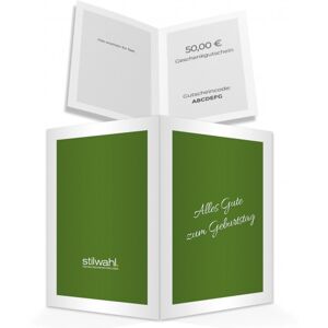 stilwahl. Alles Gute zum Geburtstag! (Gutschein zum Ausdrucken)