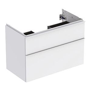 Geberit iCon Waschtisch-Unterschrank 502305013 88,8x61,5x47,6cm, 2 Schubladen, weiß matt/Griff weiß matt