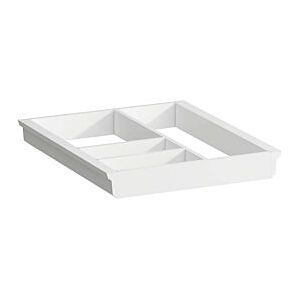 LAUFEN Space Ordnungssystem H4954071606311 32x4,5x37,4cm, für große Schubladen, weiß