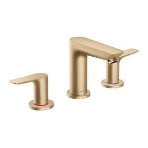 Hansgrohe Talis E Waschtisch-3-Loch-Armatur 71733140 mit Ablaufgarnitur, brushed bronze