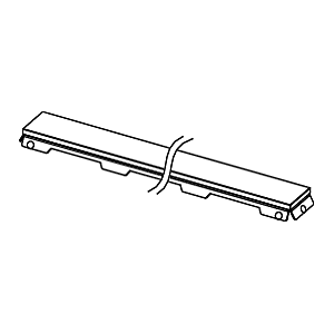 TECE TECEdrainline Glasabdeckung 601592 Glas schwarz, 1500 mm, für Duschrinne, gerade