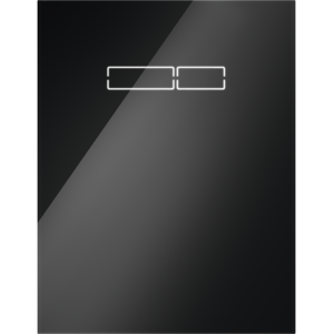 Tece lux Betätigungsglasplatte sen-Touch Elektronik, Glas schwarz glzd., 9650003 9650003