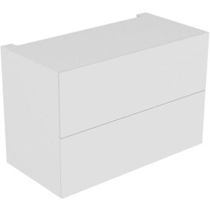 Keuco Edition 11 Modul-Unterbauschrank 31316570100 105 x 70 x 53,5 cm, mit LED-Beleuchtung, Lack Seidenmatt, Glas Schwarz