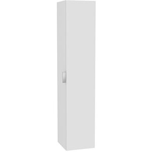 Keuco Edition 11 Hochschrank 31331570002 35 x 170 x 37 cm, 1-türig, rechts, Lack Seidenmatt, Glas Schwarz