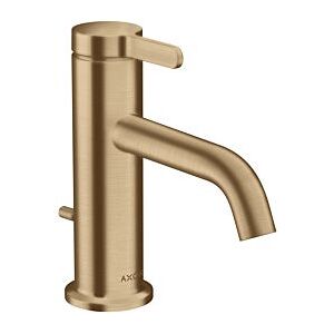 Hansgrohe Axor One Waschtischarmatur 48000140 Ausladung 130mm, mit Zugstangen-Ablaufgarnitur, brushed bronze